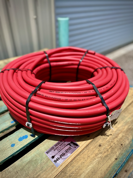 5/8in 200ft Red Hydrauli-Flex Tech Hose Soft Wash Hose — Hurricane